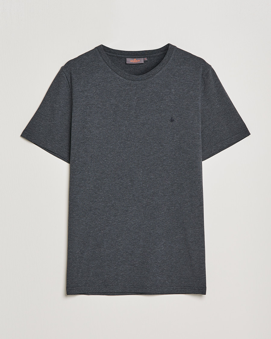 Uomini | T-shirt | Morris | James Crew Neck T-shirt Dark Grey