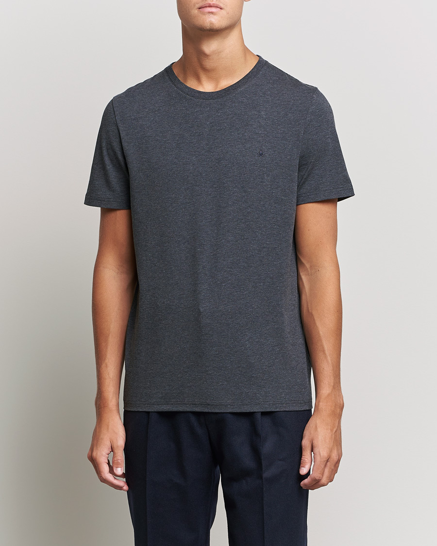Uomini | T-shirt | Morris | James Crew Neck T-shirt Dark Grey