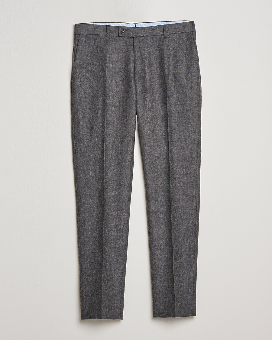 Uomini | Pantaloni | Morris | Bobby Flannel Trousers Grey