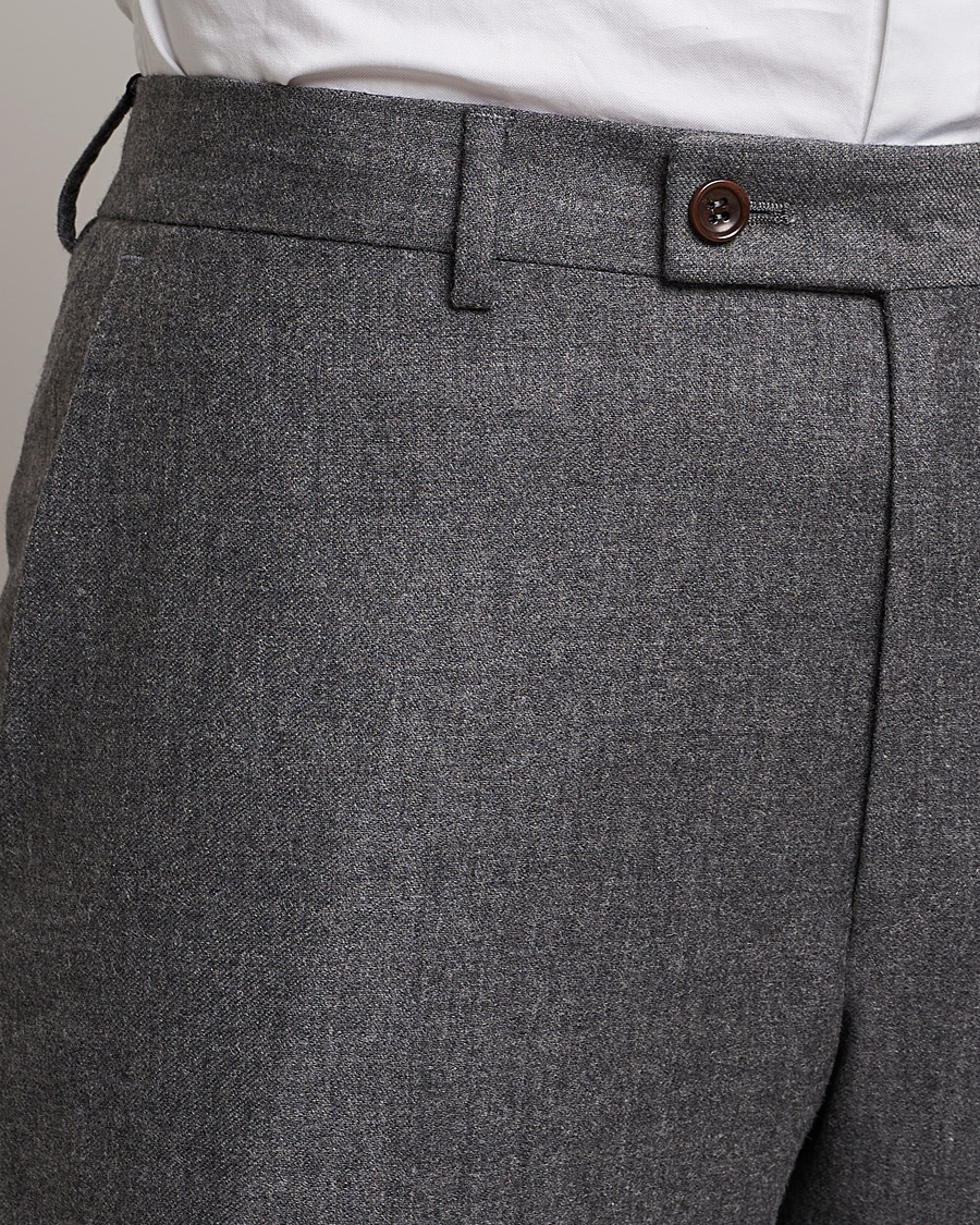 Uomini | Pantaloni | Morris | Bobby Flannel Trousers Grey