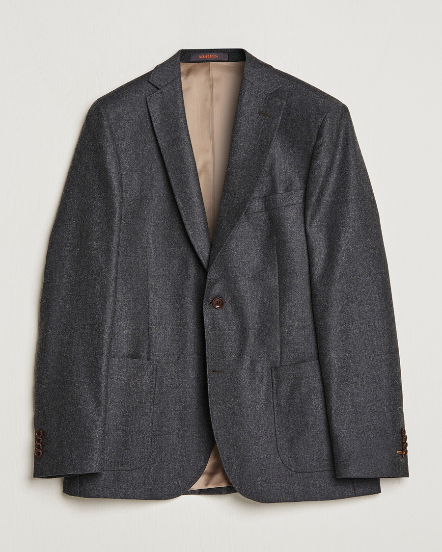 Uomini | Blazers | Morris | Archie Flannel Blazer Grey
