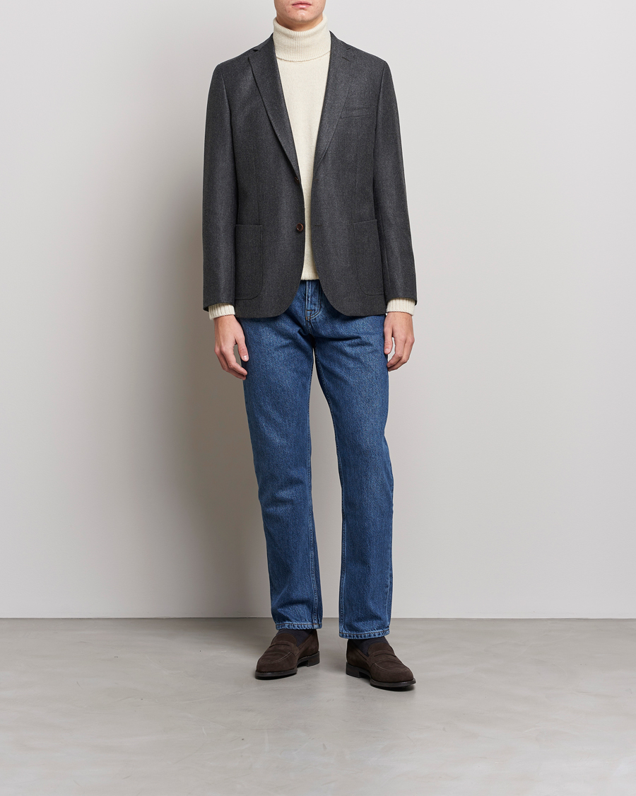 Uomini | Blazers | Morris | Archie Flannel Blazer Grey