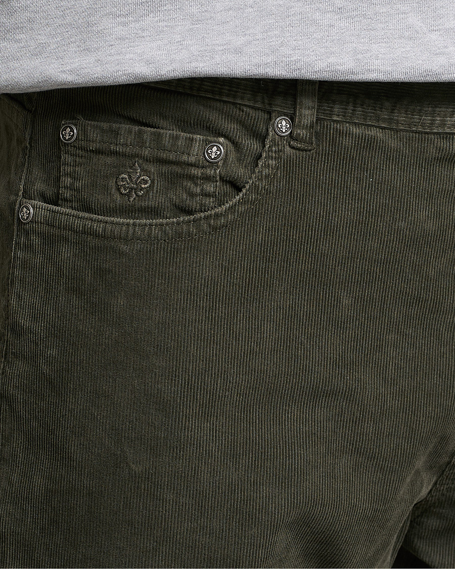 Uomini | Pantaloni | Morris | James Corduroy 5-Pocket Pants Olive