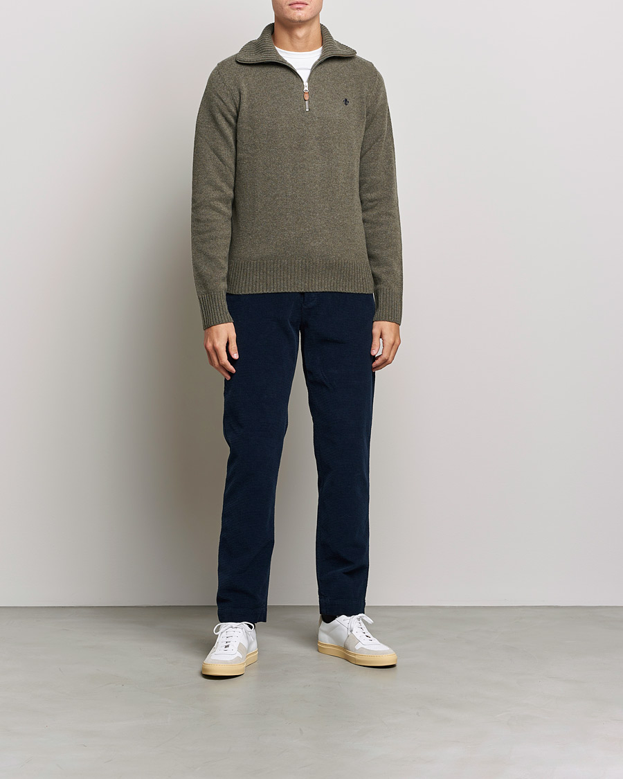Uomini | Pantaloni | Morris | Criss Cuts Corduroy Slacks Blue