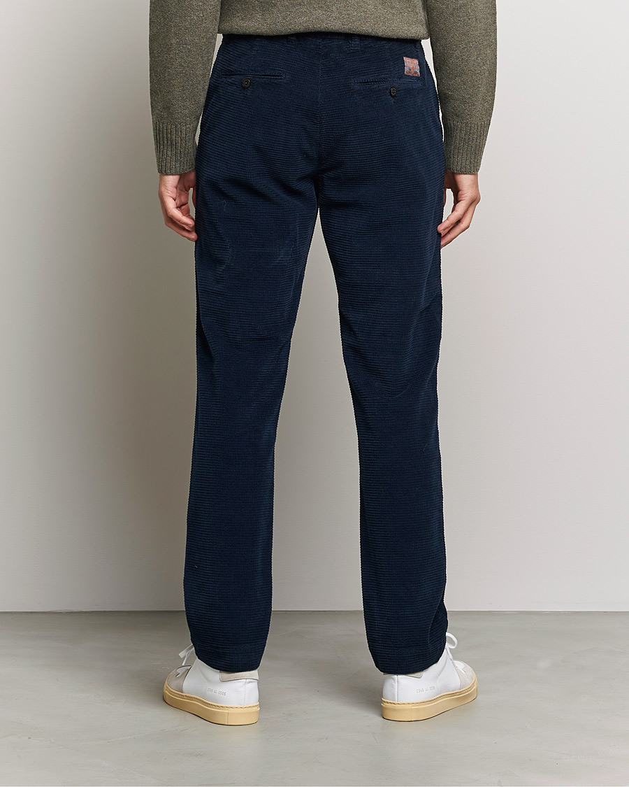 Uomini | Pantaloni | Morris | Criss Cuts Corduroy Slacks Blue