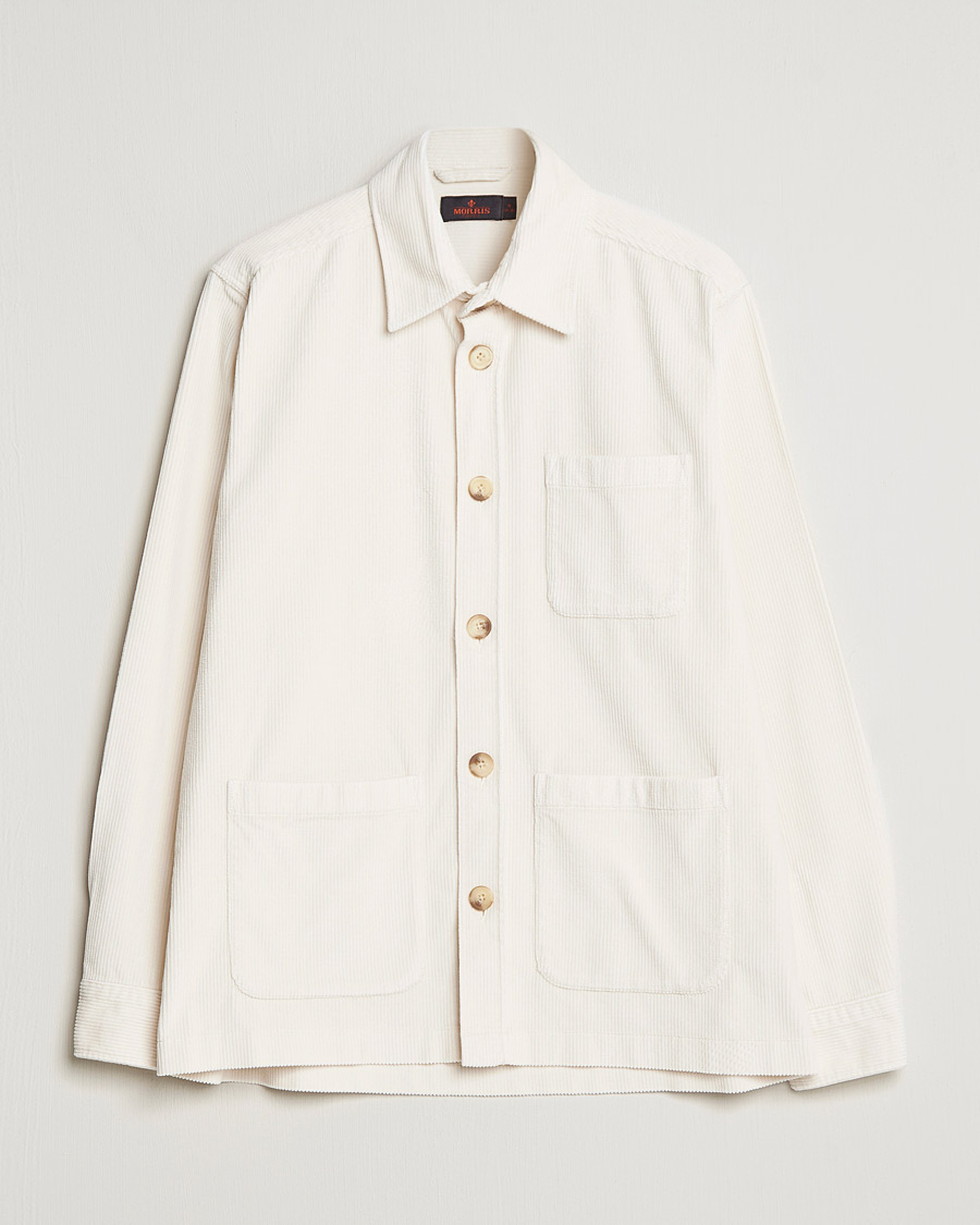Uomini | Camicie | Morris | Heaton Corduroy Shirt Jacket Off White