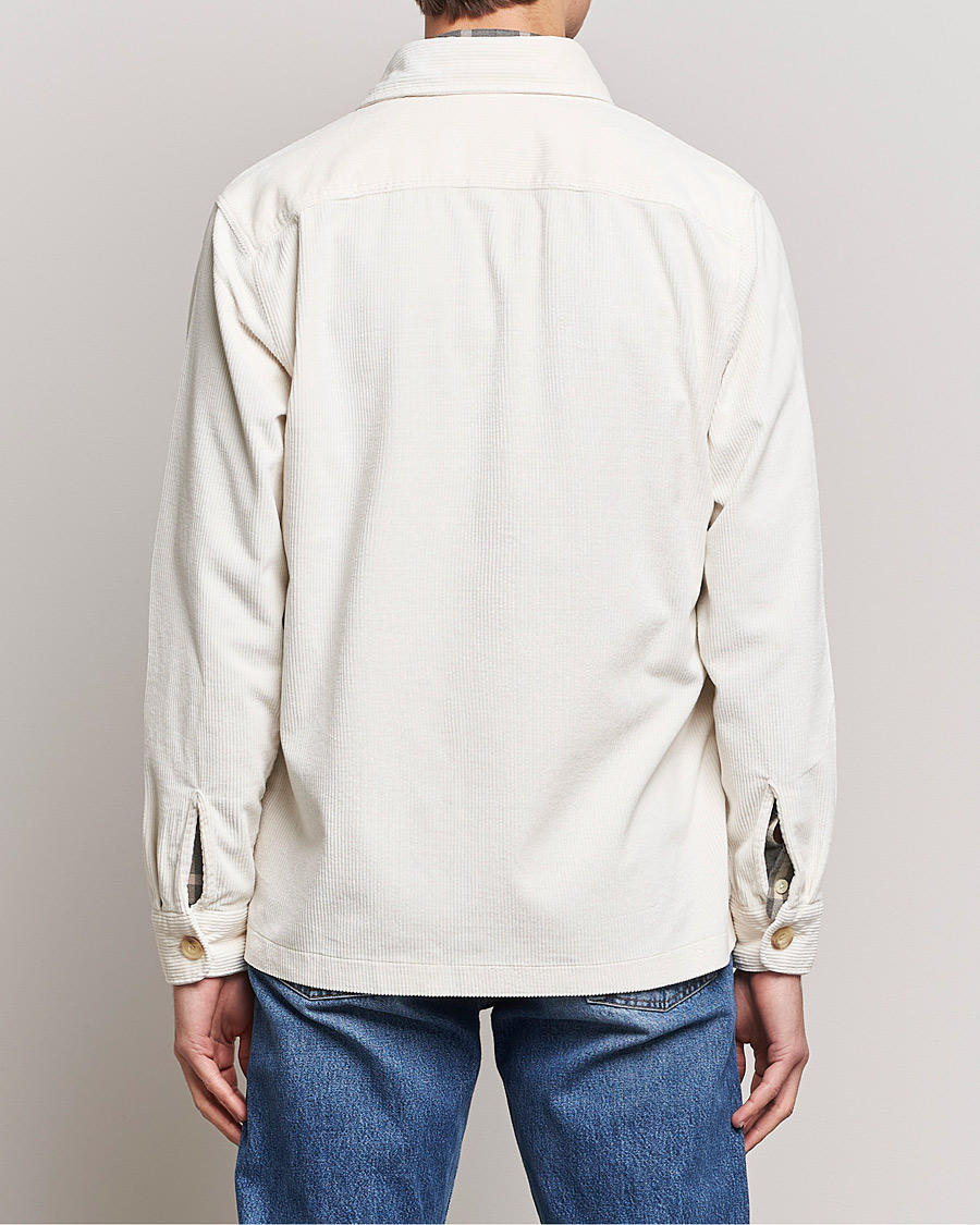 Uomini | Camicie | Morris | Heaton Corduroy Shirt Jacket Off White