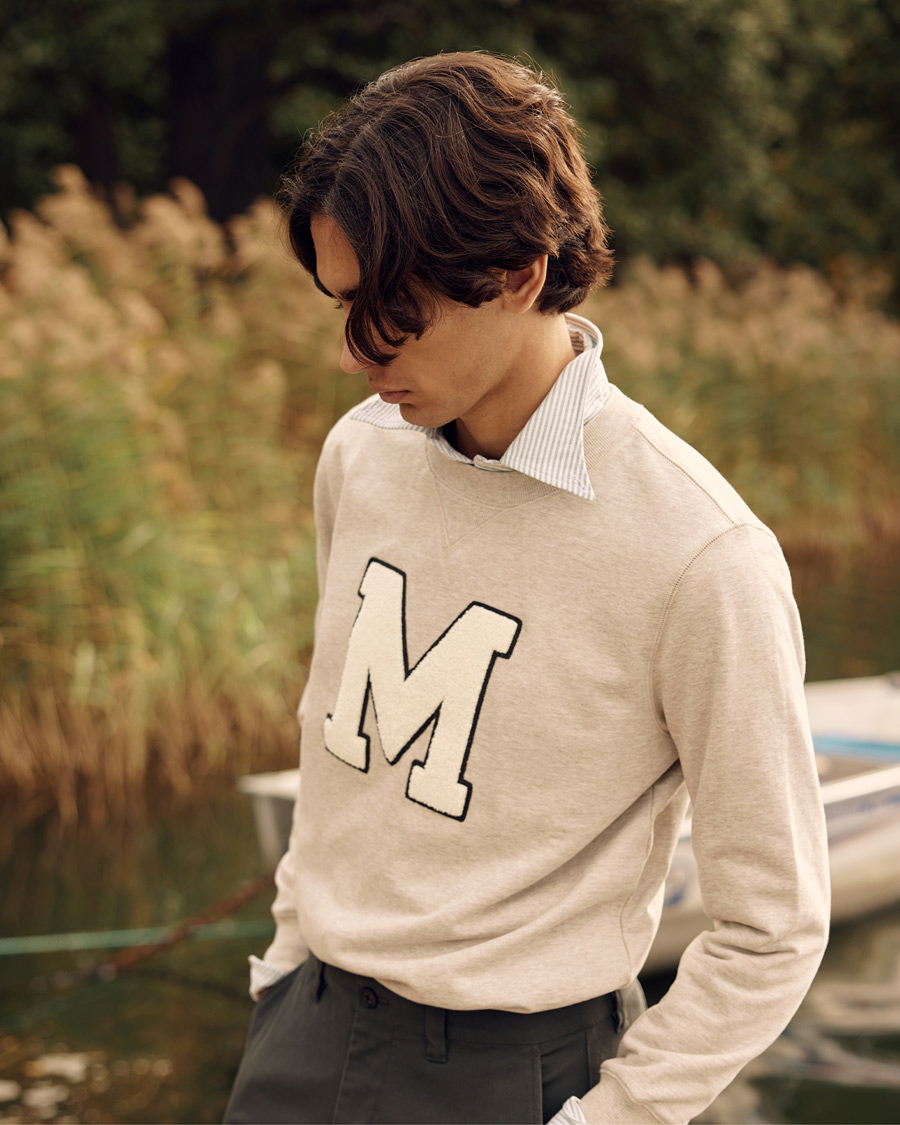 Uomini | Maglieria | Morris | Leoni Logo Sweatshirt Khaki