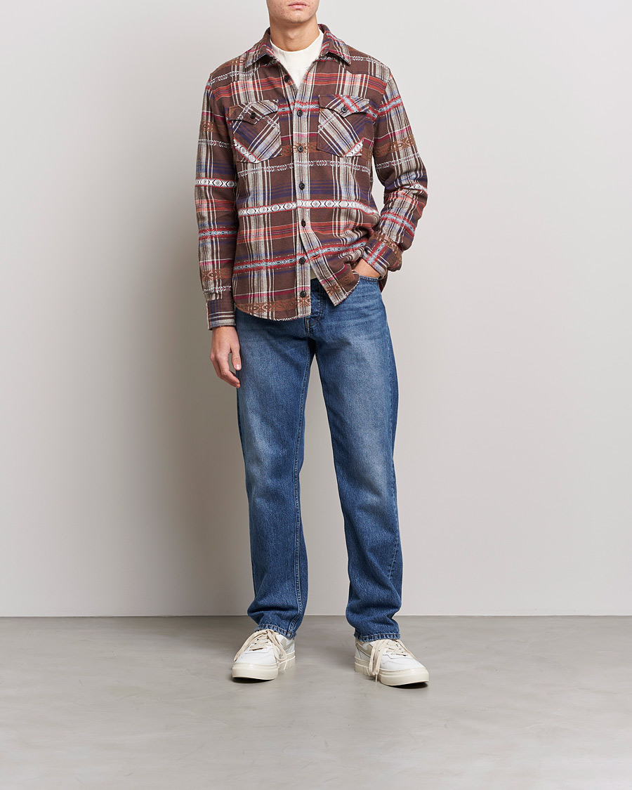 Uomini | Camicie | Morris | Walton Inca Overshirt Brown