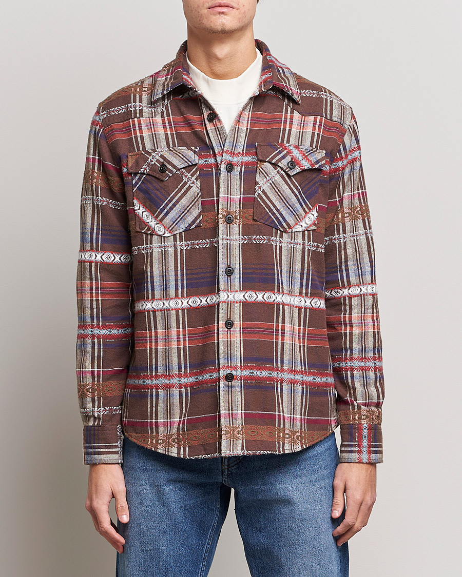 Uomini | Camicie | Morris | Walton Inca Overshirt Brown