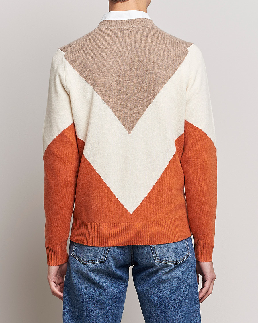 Uomini | Maglieria | Morris | Novello Crew Neck Orange