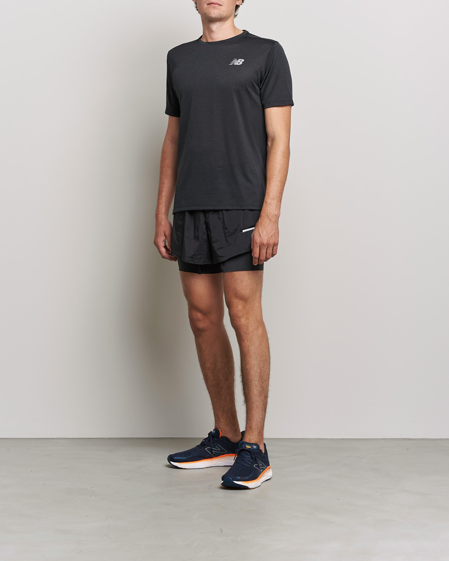 Uomini | T-shirt | New Balance Running | Impact Run Short Sleeve T-Shirt Black