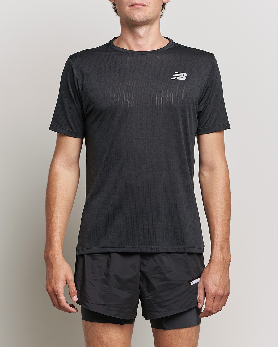 Uomini | T-shirt | New Balance Running | Impact Run Short Sleeve T-Shirt Black