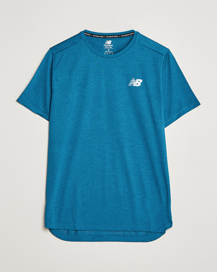 Uomini | T-shirt | New Balance Running | Impact Run Short Sleeve T-Shirt Dark Moonstone