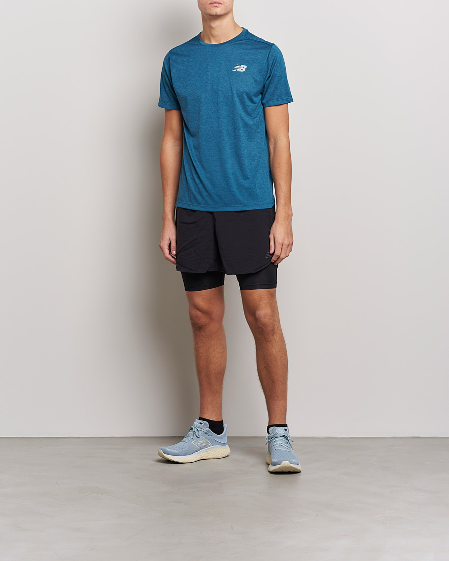 Uomini | T-shirt | New Balance Running | Impact Run Short Sleeve T-Shirt Dark Moonstone
