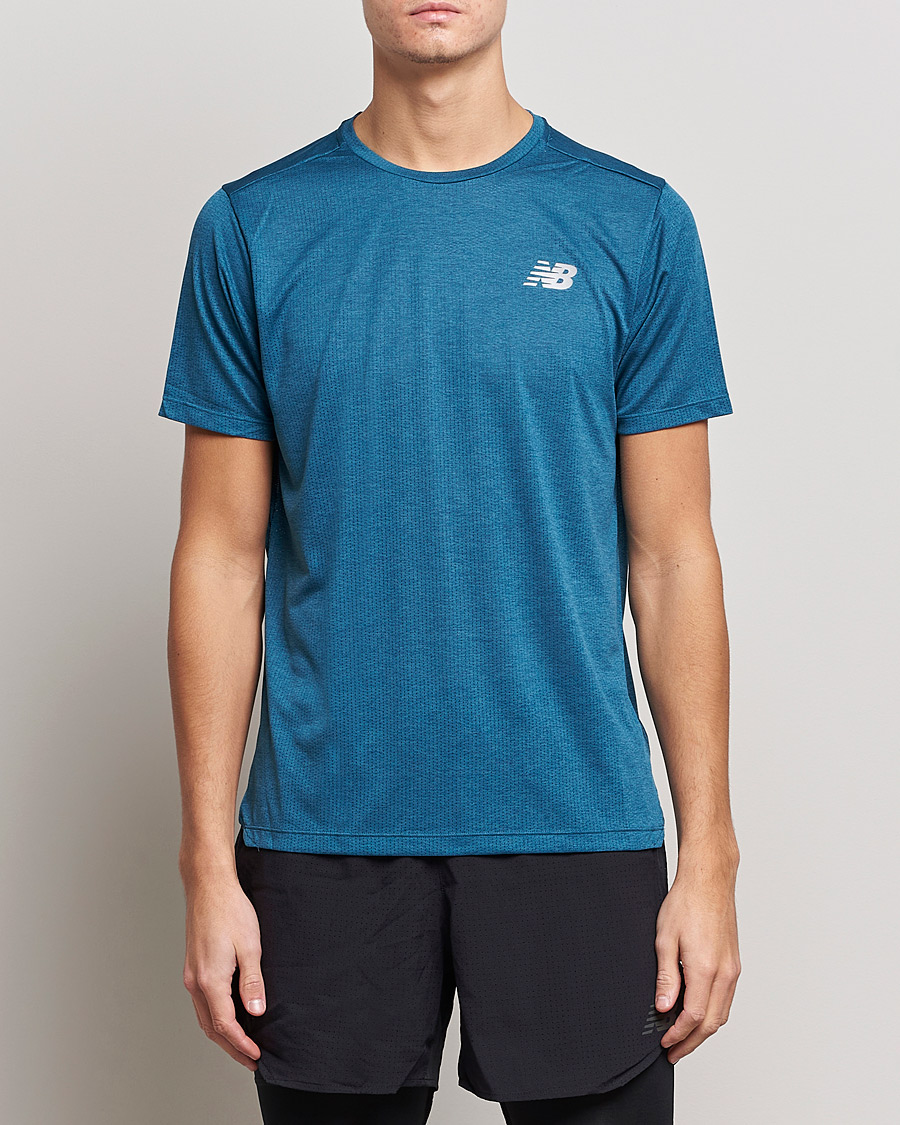 Uomini | T-shirt | New Balance Running | Impact Run Short Sleeve T-Shirt Dark Moonstone