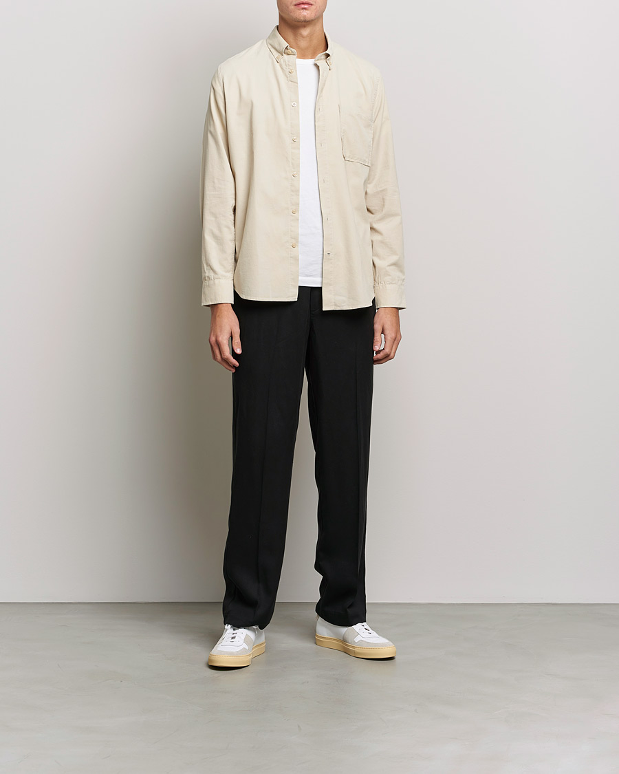 Uomini | Camicie | NN07 | Arne Corduroy Shirt Ecru