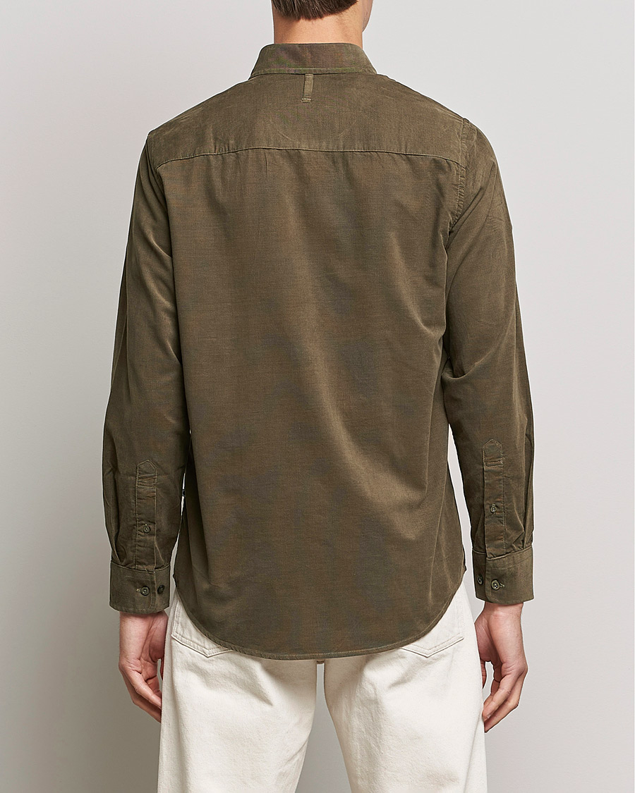 Uomini | Camicie | NN07 | Arne Corduroy Shirt Dark Clay
