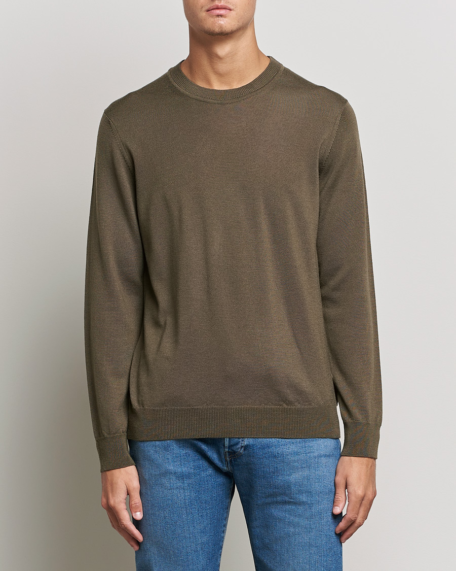 Uomini | Maglieria | NN07 | Ted Merino Crew Neck Pullover Pyramid