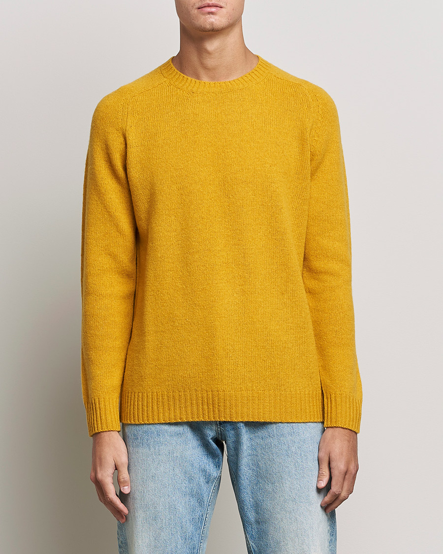 Uomini | Maglieria | NN07 | Nathan Brushed Crew Neck Yellow