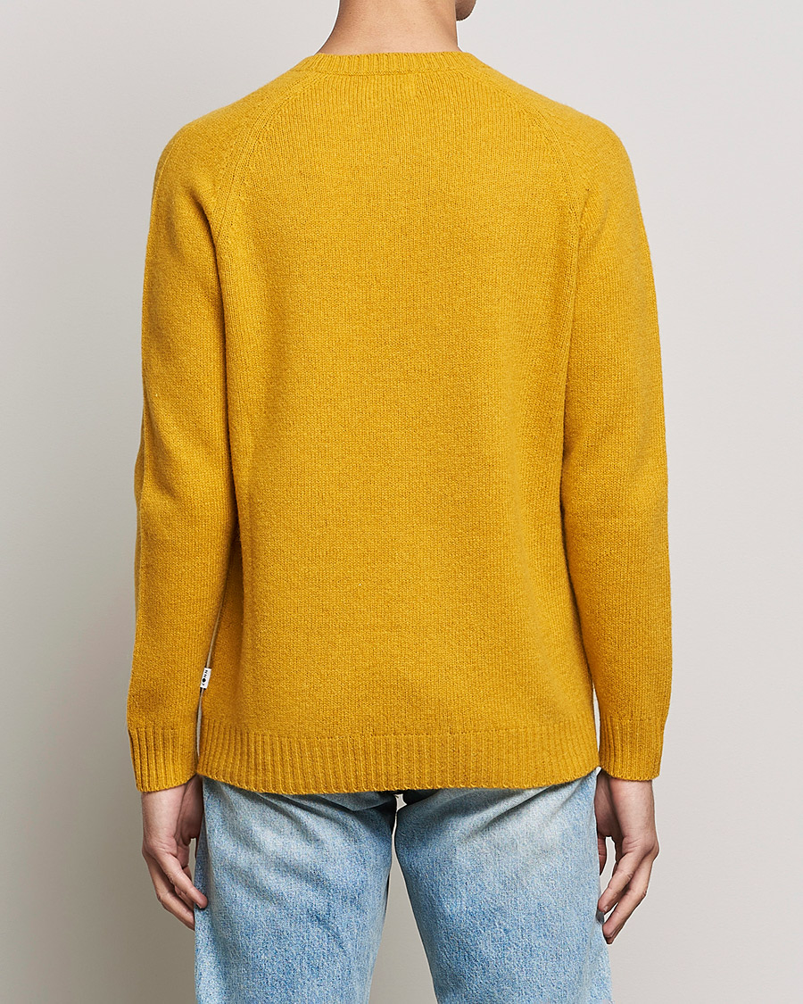 Uomini | Maglieria | NN07 | Nathan Brushed Crew Neck Yellow