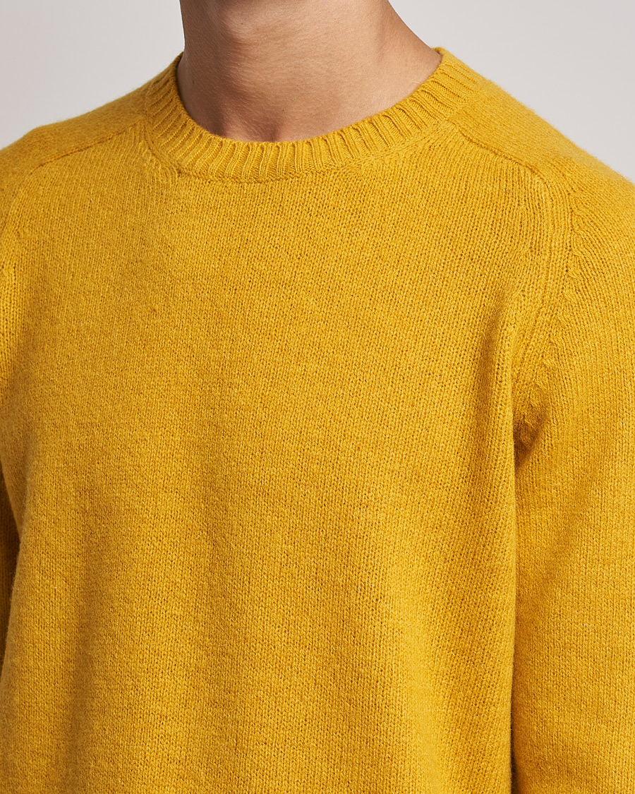 Uomini | Maglieria | NN07 | Nathan Brushed Crew Neck Yellow