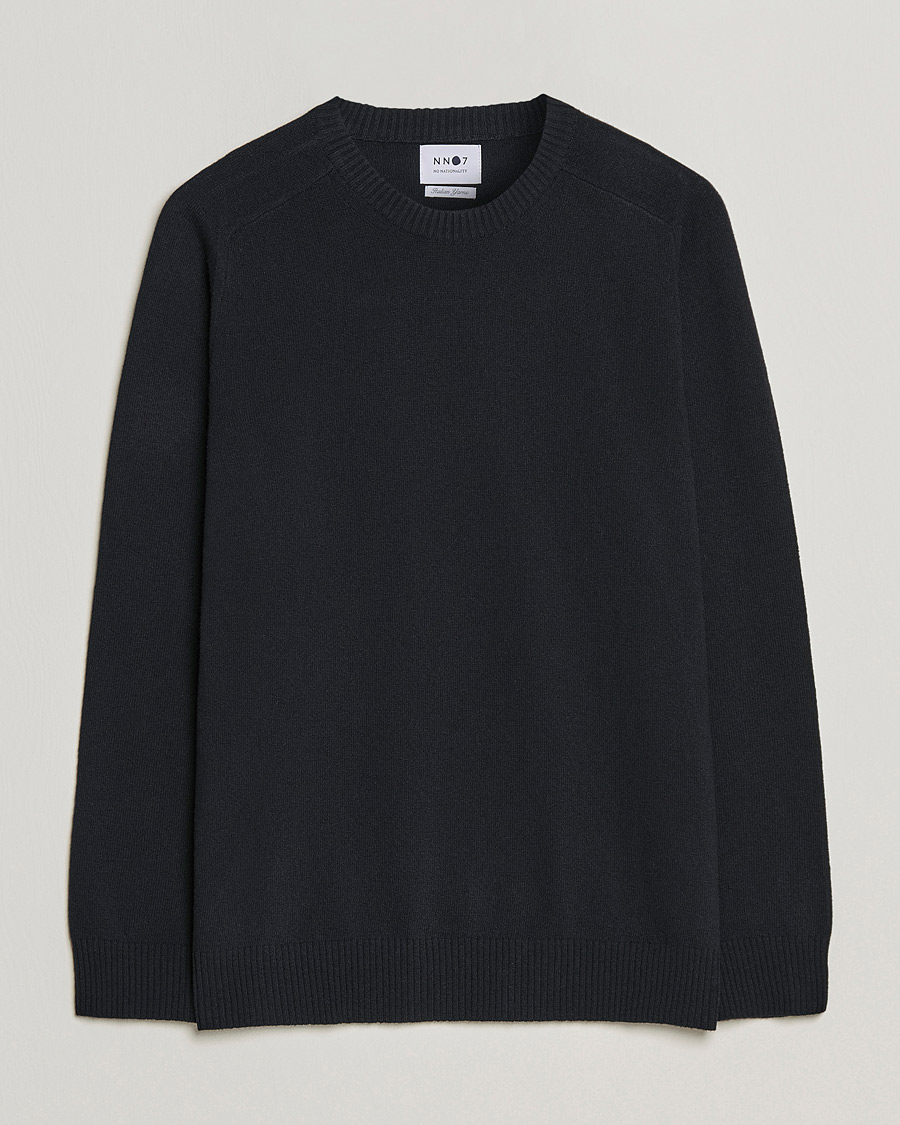 Uomini | Maglieria | NN07 | Edward Lambswool Crew Neck Pullover Black