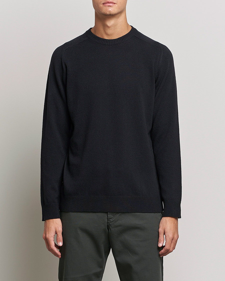 Uomini | Maglieria | NN07 | Edward Lambswool Crew Neck Pullover Black