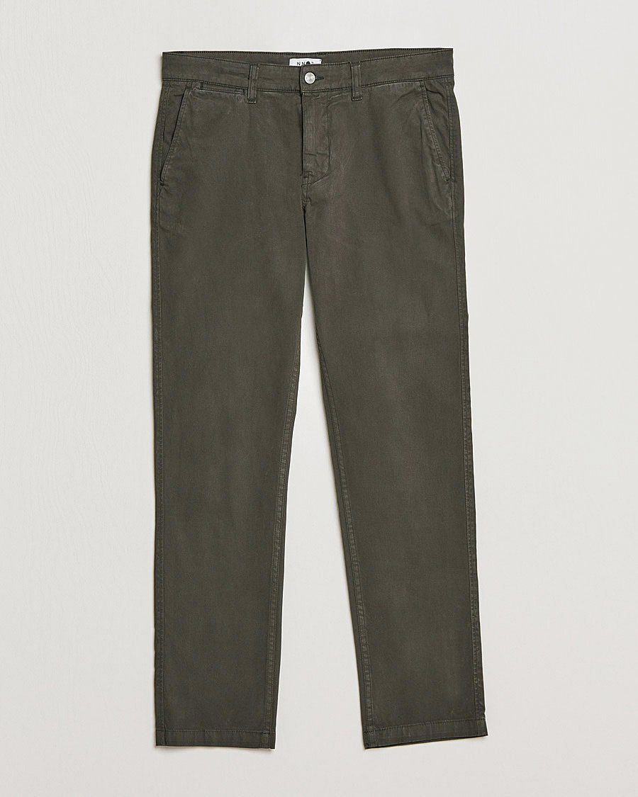 Uomini | Pantaloni | NN07 | Marco Slim Fit Stretch Chinos Dark Green