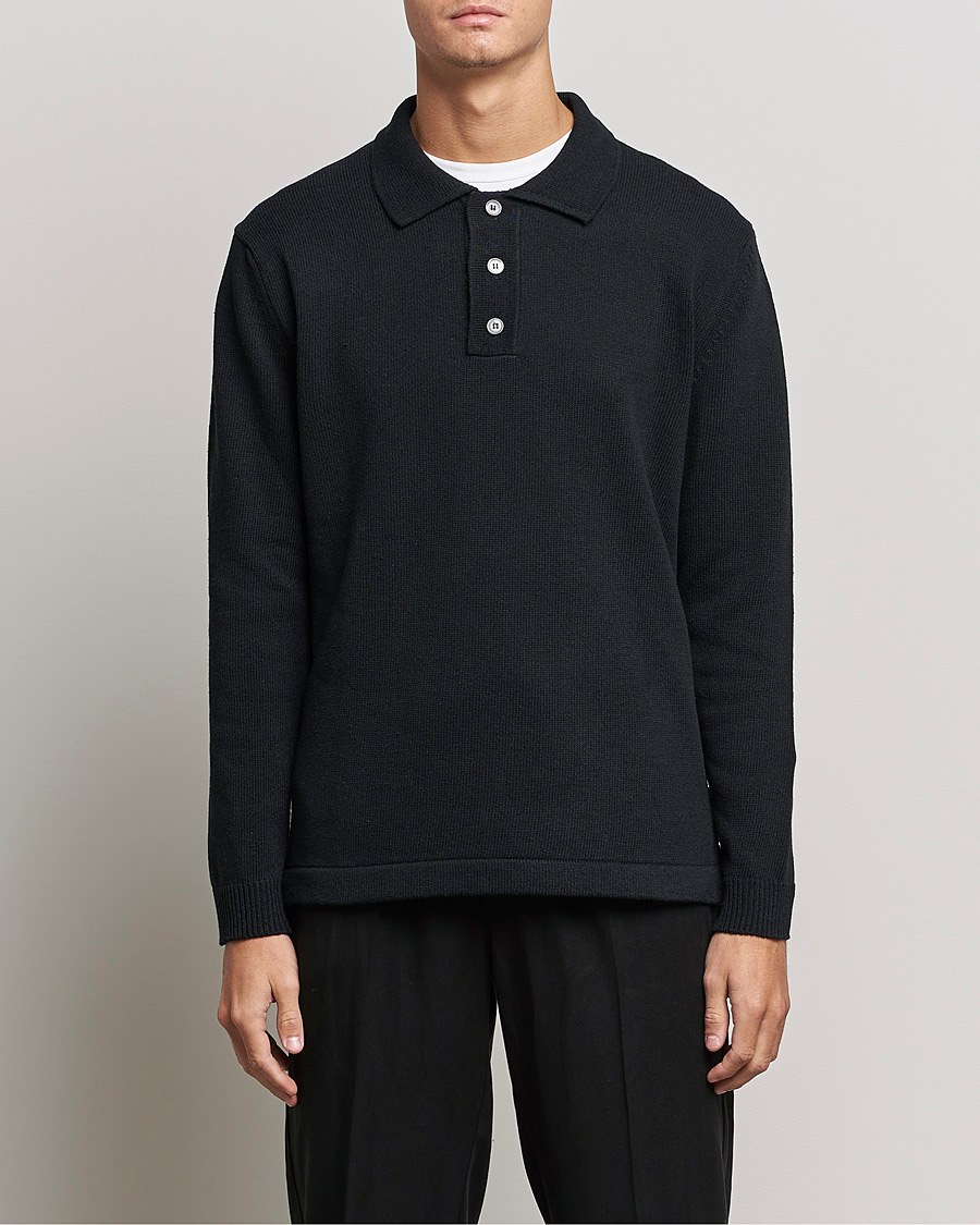 Uomini | Maglieria | NN07 | Vito Knitted Polo Black