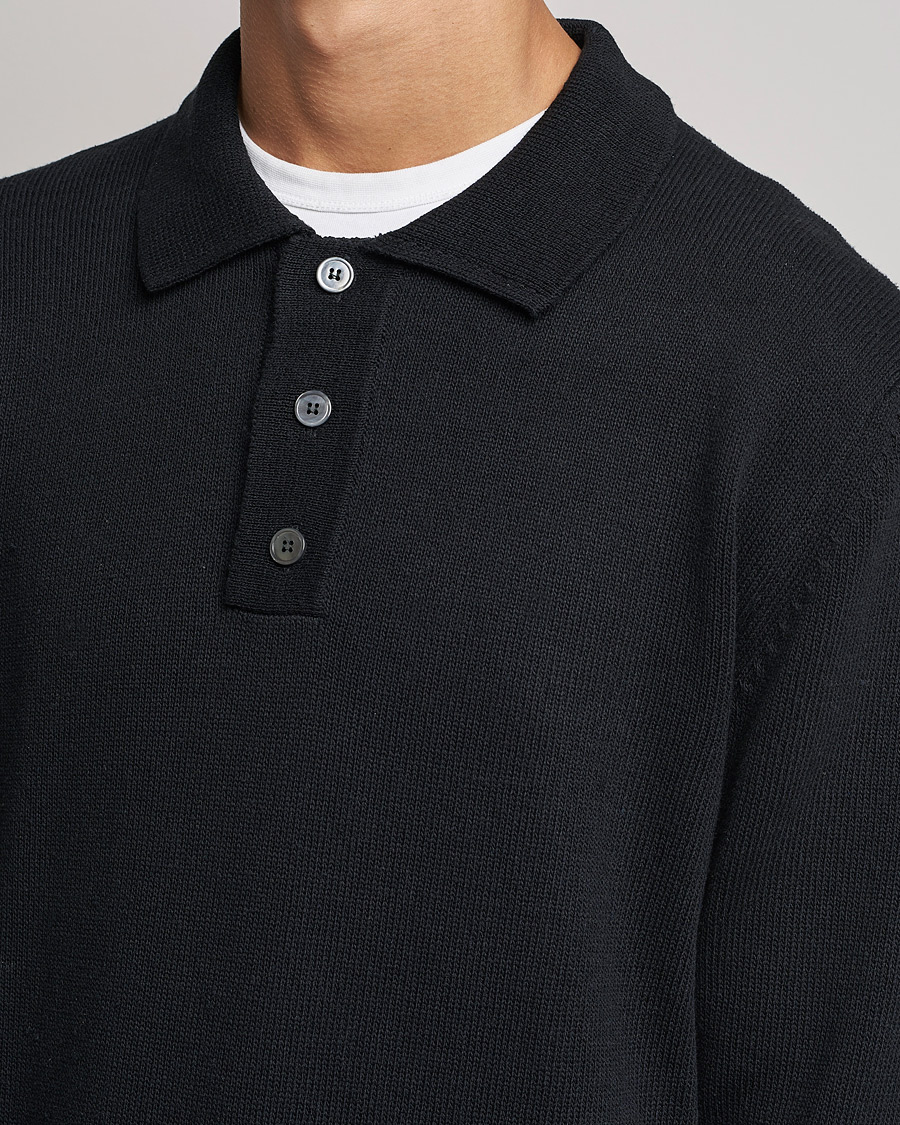 Uomini | Maglieria | NN07 | Vito Knitted Polo Black