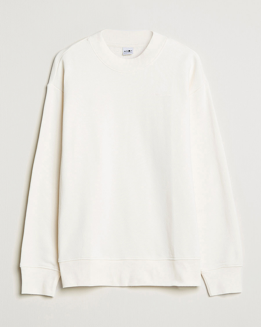 Uomini | Maglieria | NN07 | Briggs Mock Neck Sweater Ecru