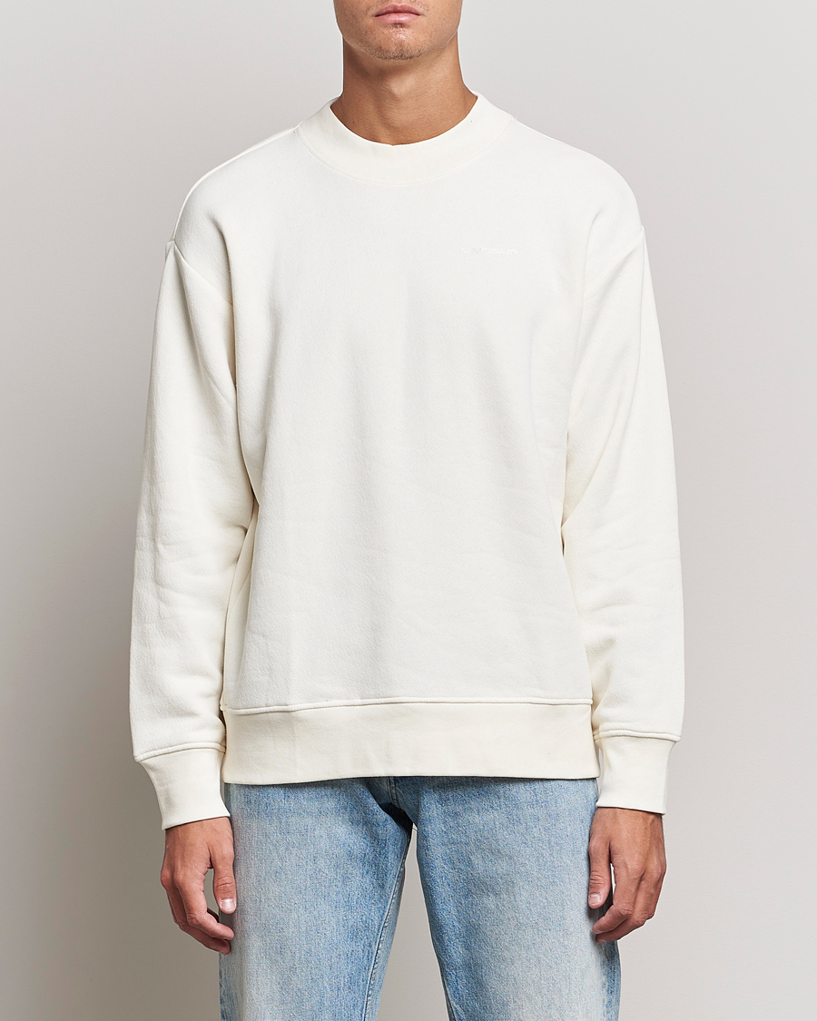 Uomini | Maglieria | NN07 | Briggs Mock Neck Sweater Ecru