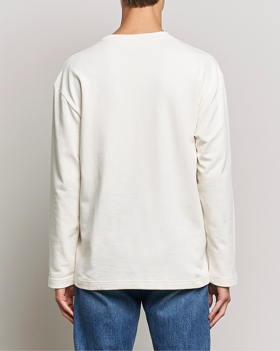 Uomini | T-shirt | NN07 | Alan Heavy Logo Long Sleeve T-Shirt Off White