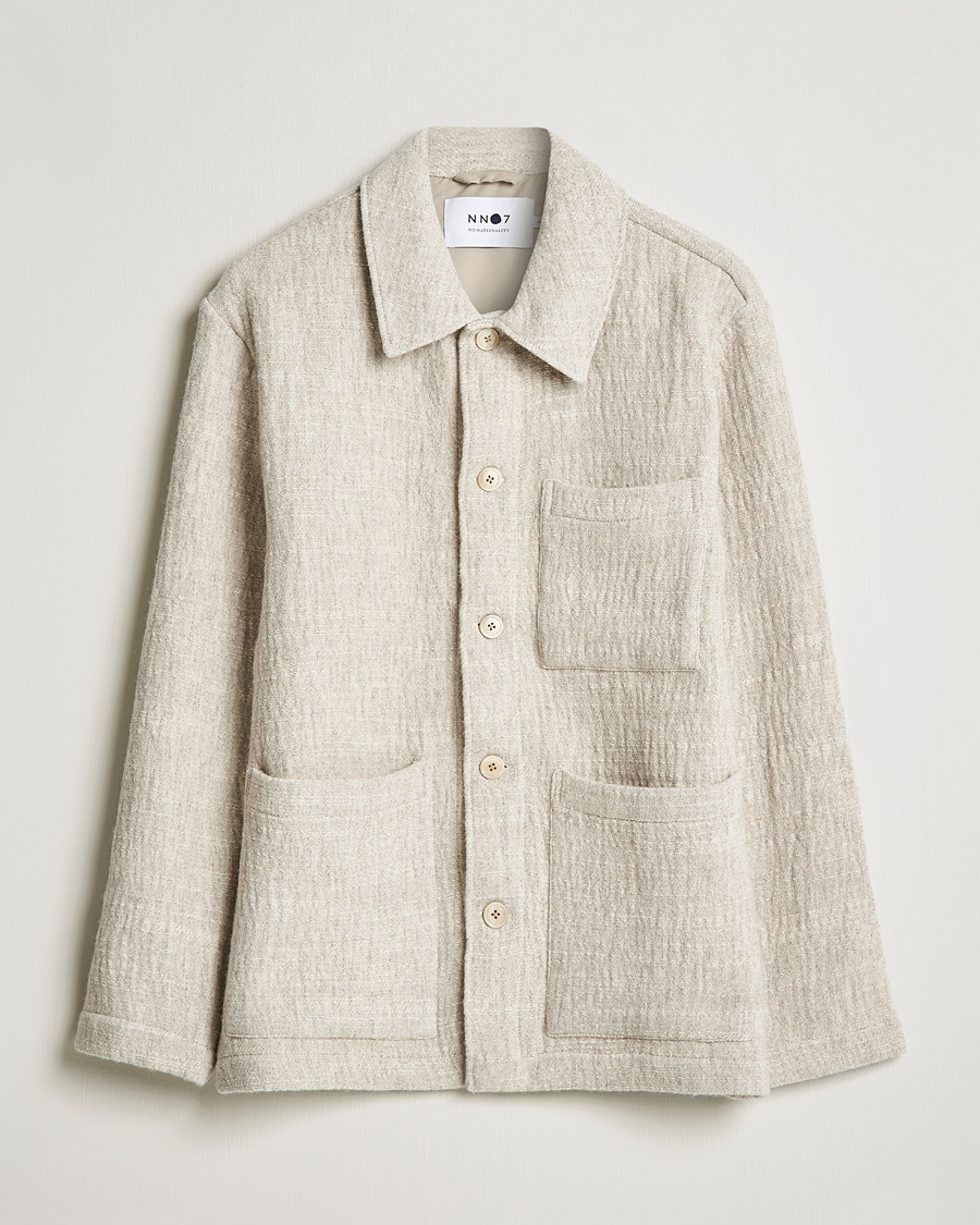 Uomini | Camicie | NN07 | Ibrahim Structured Overshirt Off White