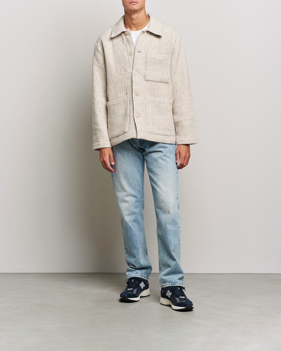 Uomini | Camicie | NN07 | Ibrahim Structured Overshirt Off White