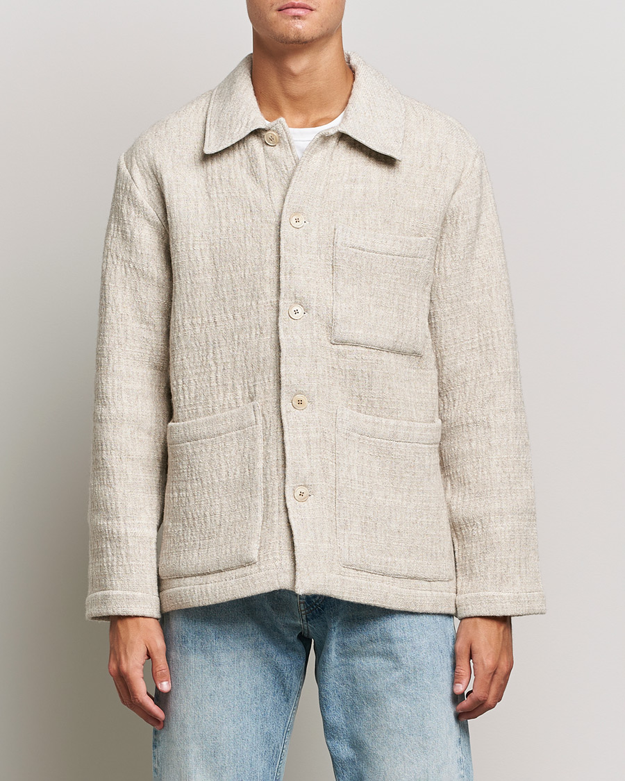 Uomini | Camicie | NN07 | Ibrahim Structured Overshirt Off White