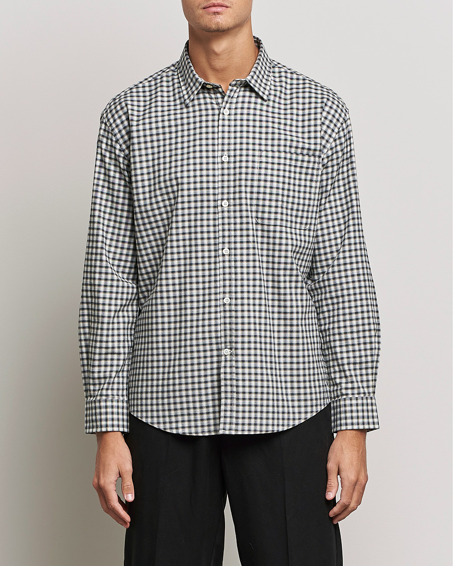 Uomini | Camicie | NN07 | Deon Cotton Checked Shirt Black/White