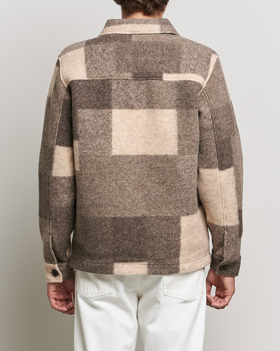 Uomini | Giacche | NN07 | Wilas Checked Shirt Jacket Camel