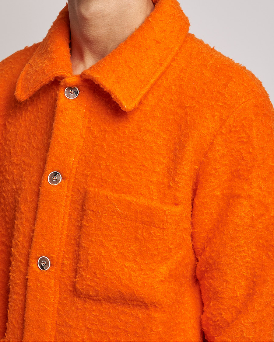 Uomini | Maglieria | NN07 | Olav Fleece Jacket Bright Orange
