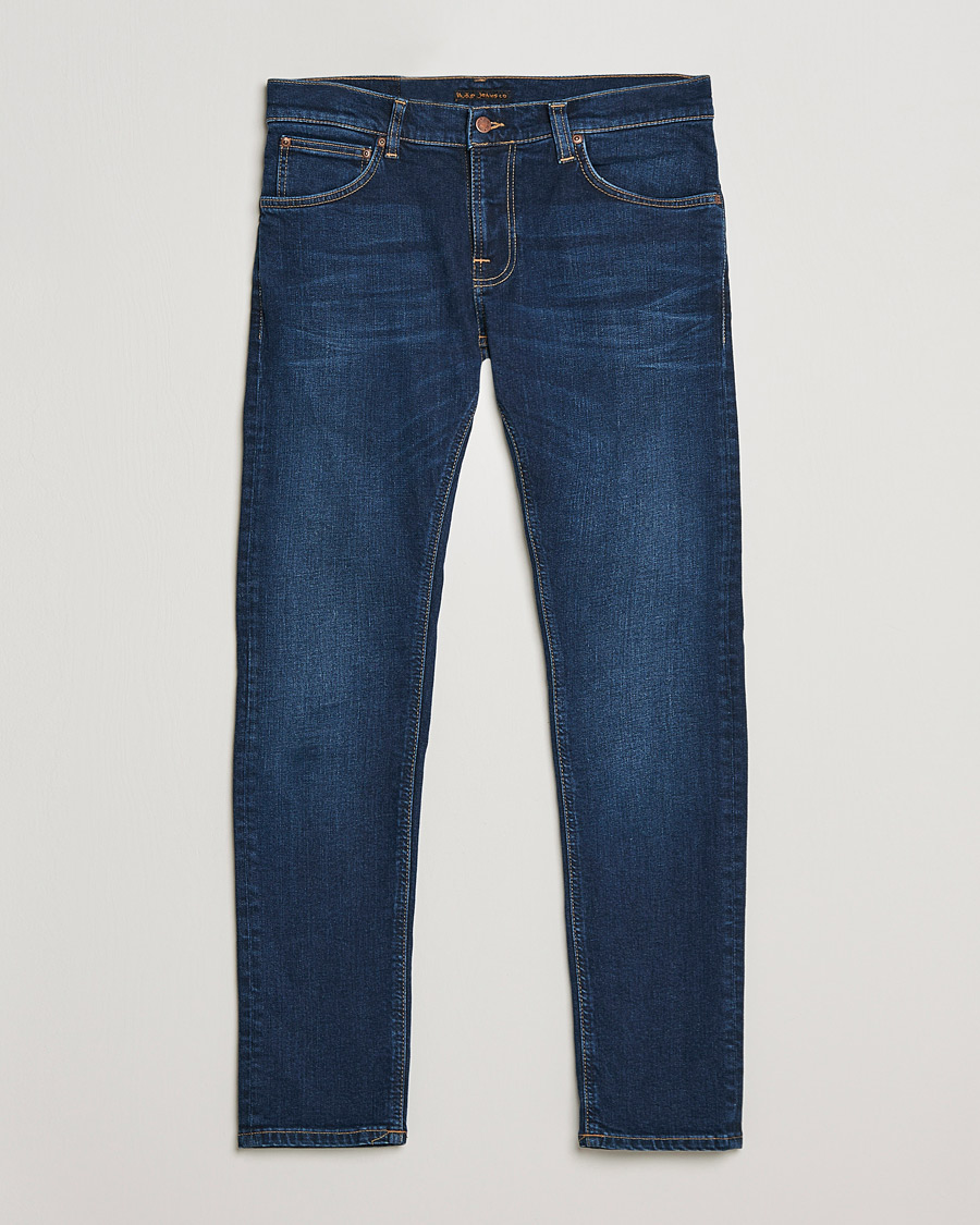 Uomini | Jeans | Nudie Jeans | Tight Terry Jeans Dark Steel
