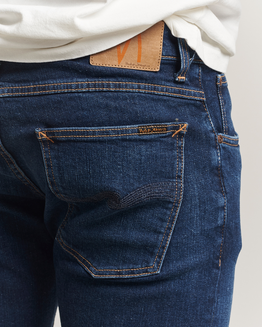 Uomini | Jeans | Nudie Jeans | Tight Terry Jeans Dark Steel