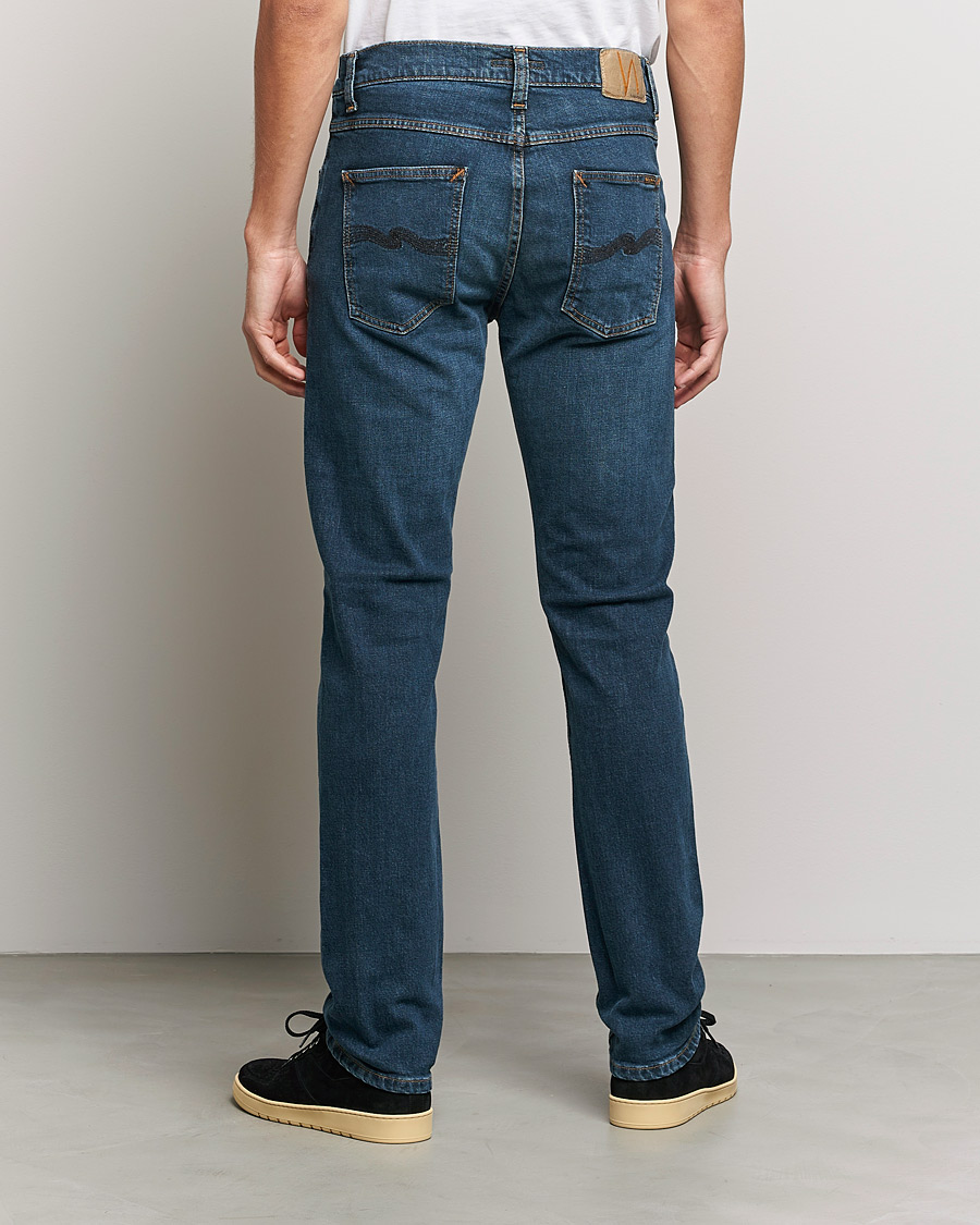 Uomini | Jeans | Nudie Jeans | Lean Dean Organic Jeans Blue Rock