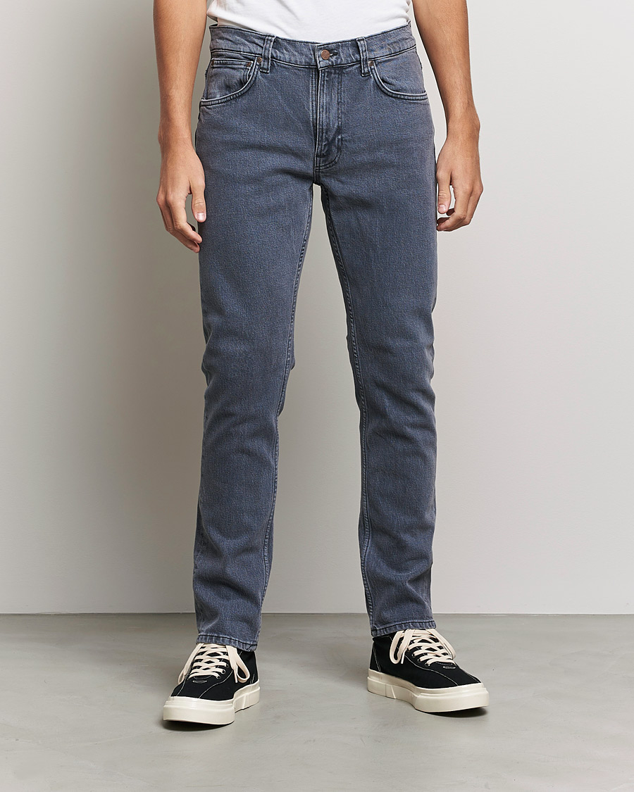 Uomini | Jeans | Nudie Jeans | Lean Dean Organic Jeans Grey Ash