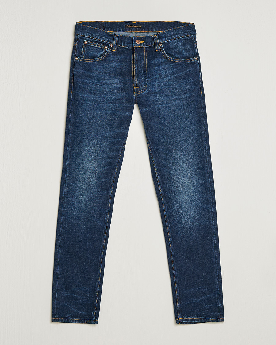 Uomini | Jeans | Nudie Jeans | Lean Dean Organic Jeans Blue Thunder