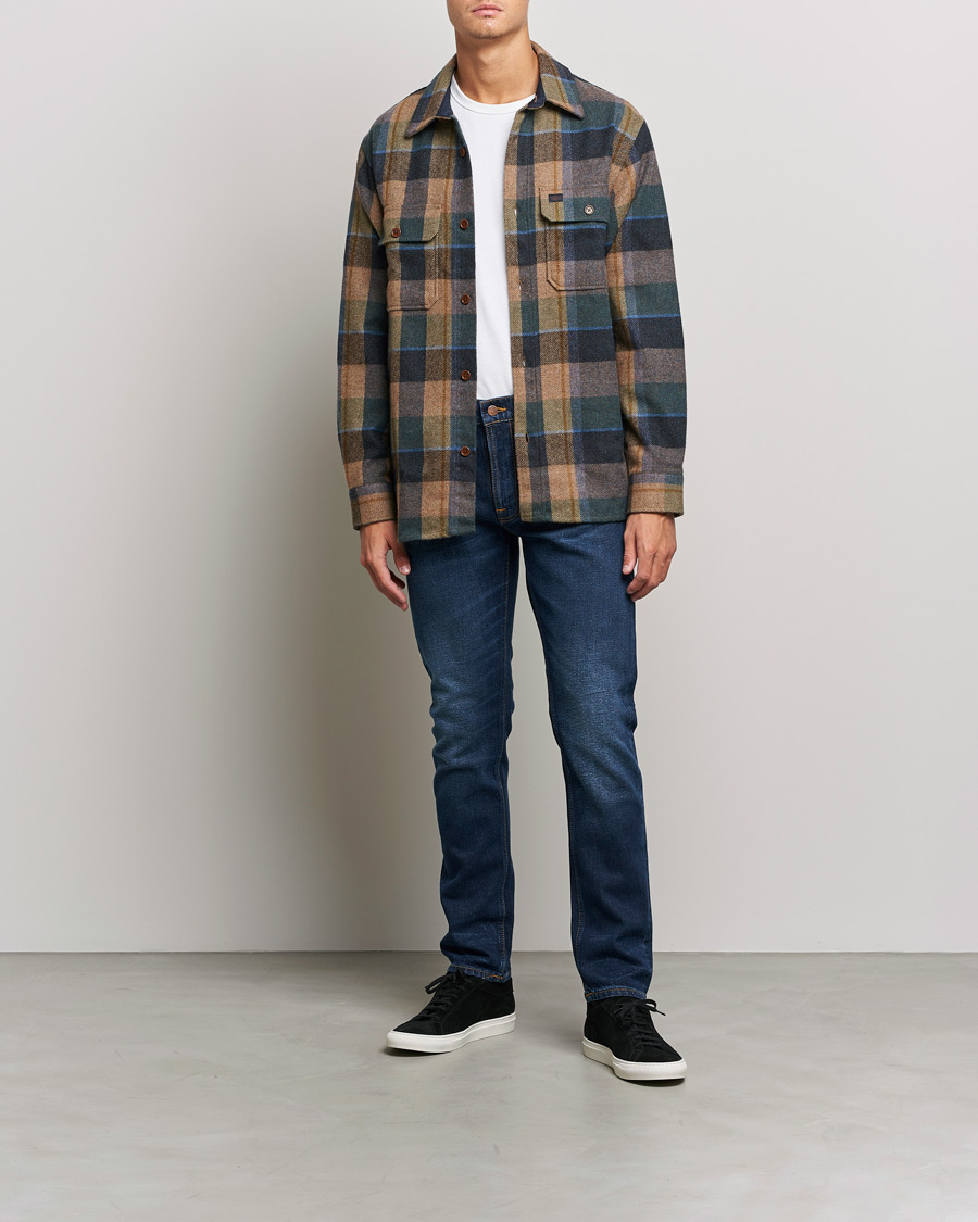 Uomini | Jeans | Nudie Jeans | Lean Dean Organic Jeans Blue Thunder