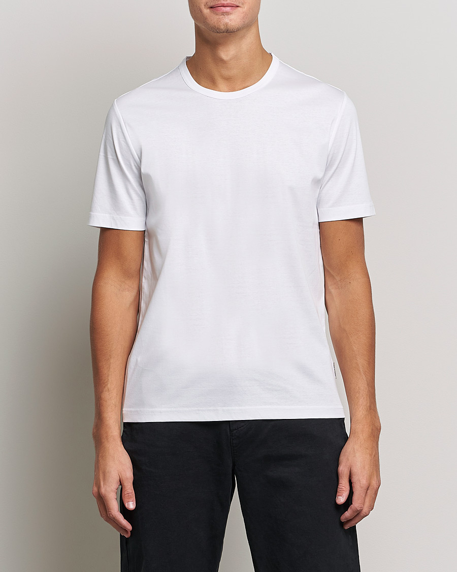Uomini | T-shirt | Tiger of Sweden | Olaf Mercerized Cotton Tee Pure White