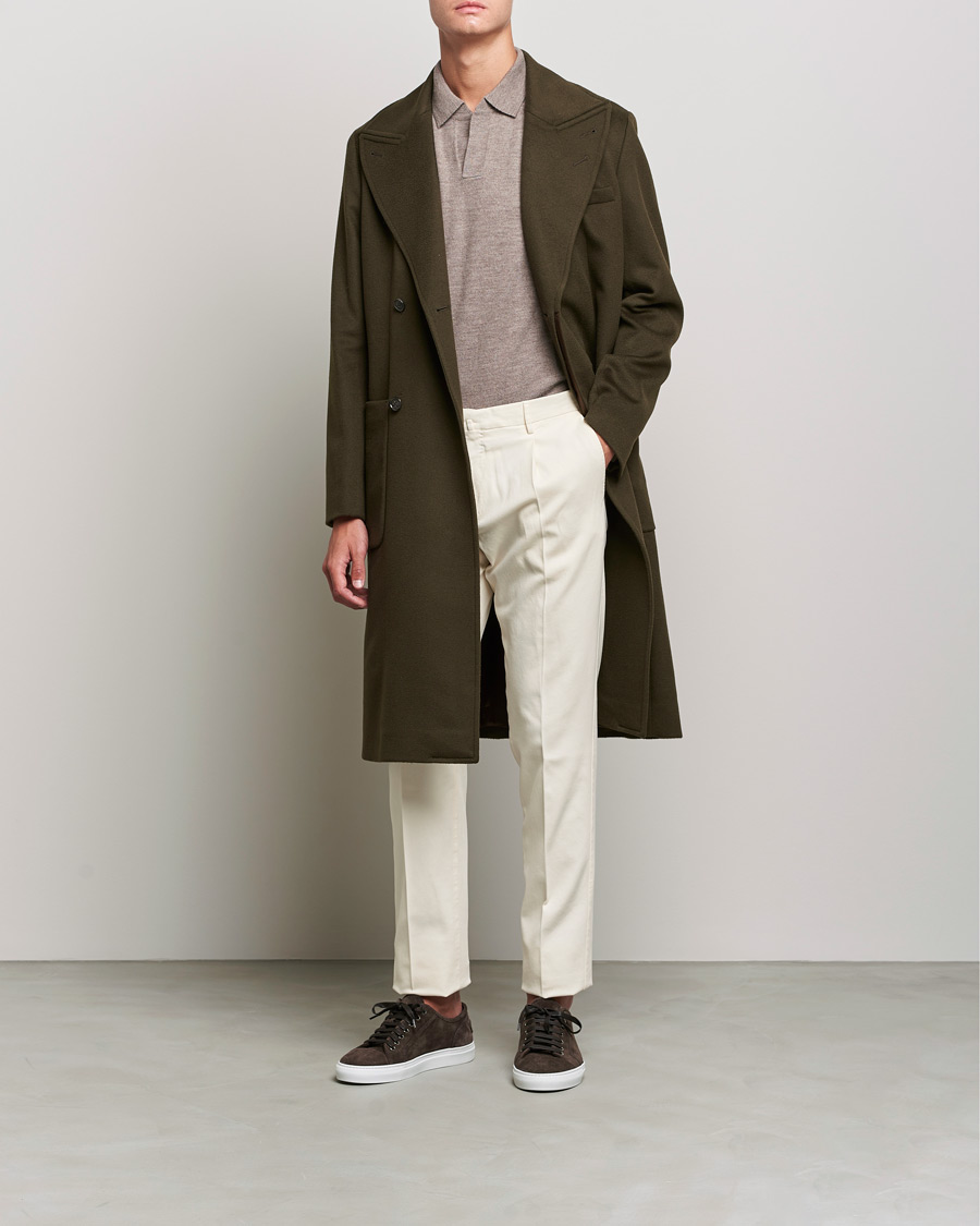 Uomini | Giacche | Tiger of Sweden | Jeean Wool Coat Dark Brown