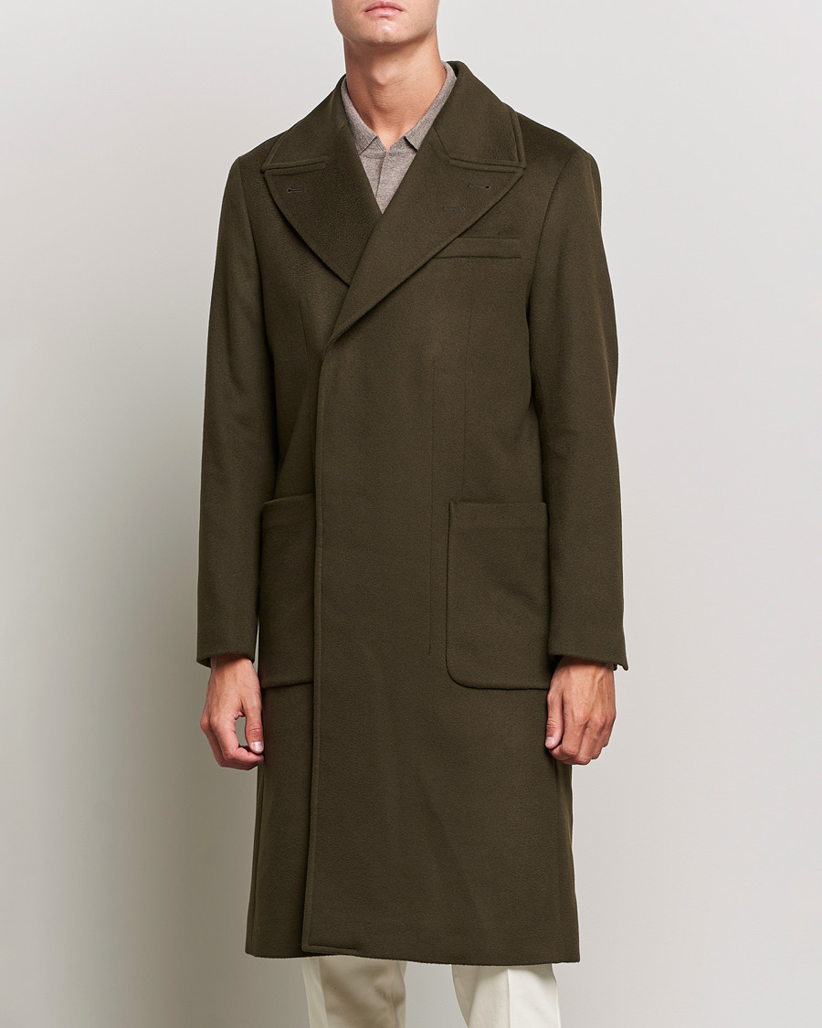 Uomini | Giacche | Tiger of Sweden | Jeean Wool Coat Dark Brown