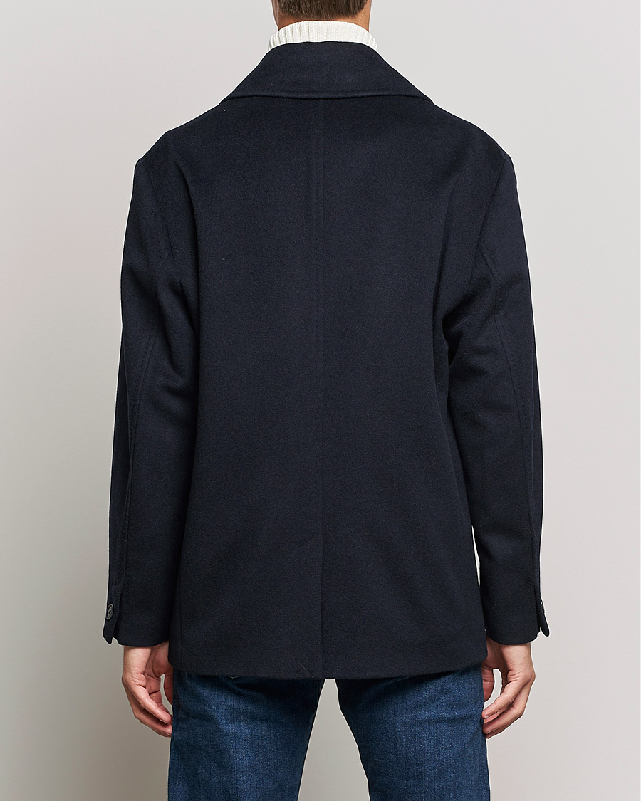 Uomini | Giacche | Tiger of Sweden | Eerik Wool Peacoat Light Ink
